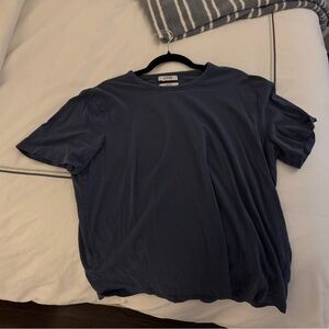 COS Blue Minimalist Short Sleeve T-Shirt Size Large